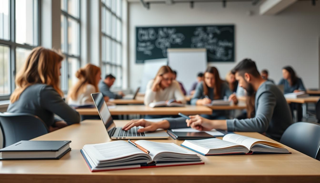 Digital learning platform with online study materials