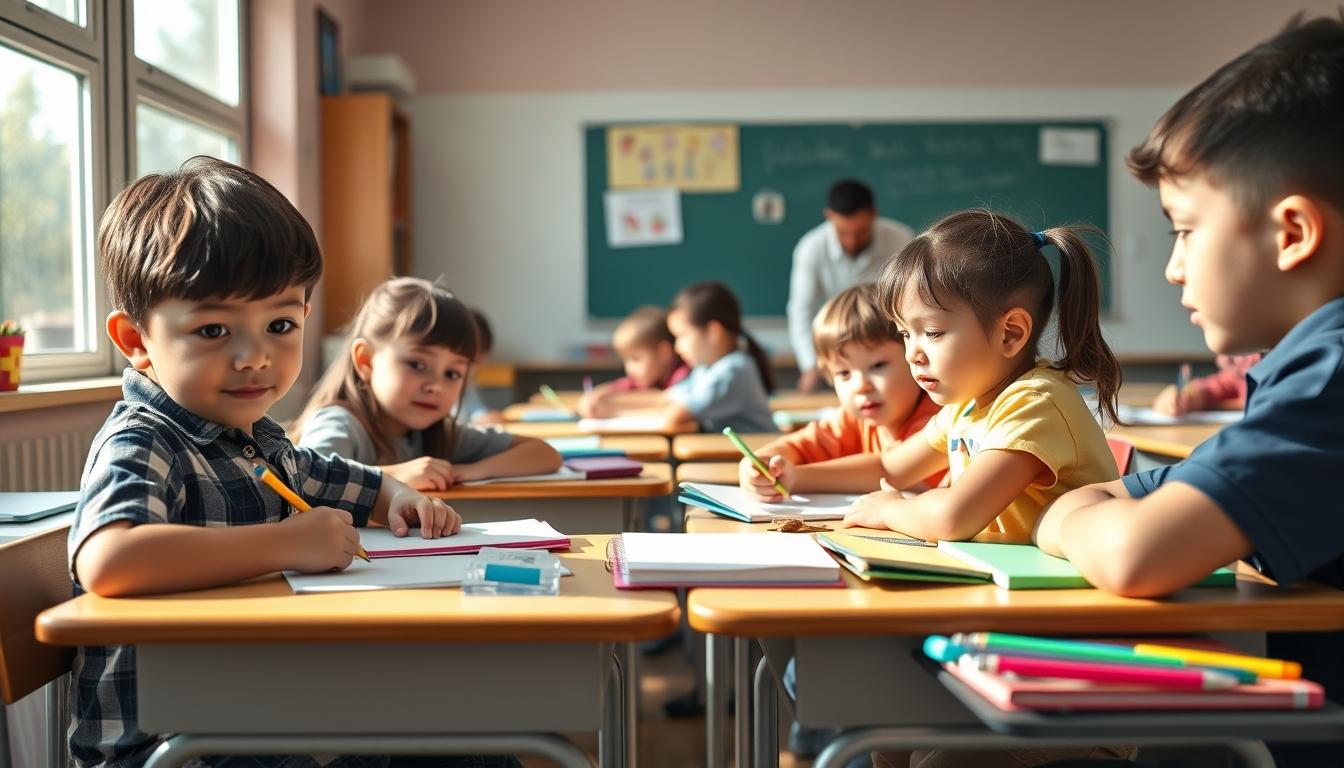 Structured study materials and learning resources on a desk